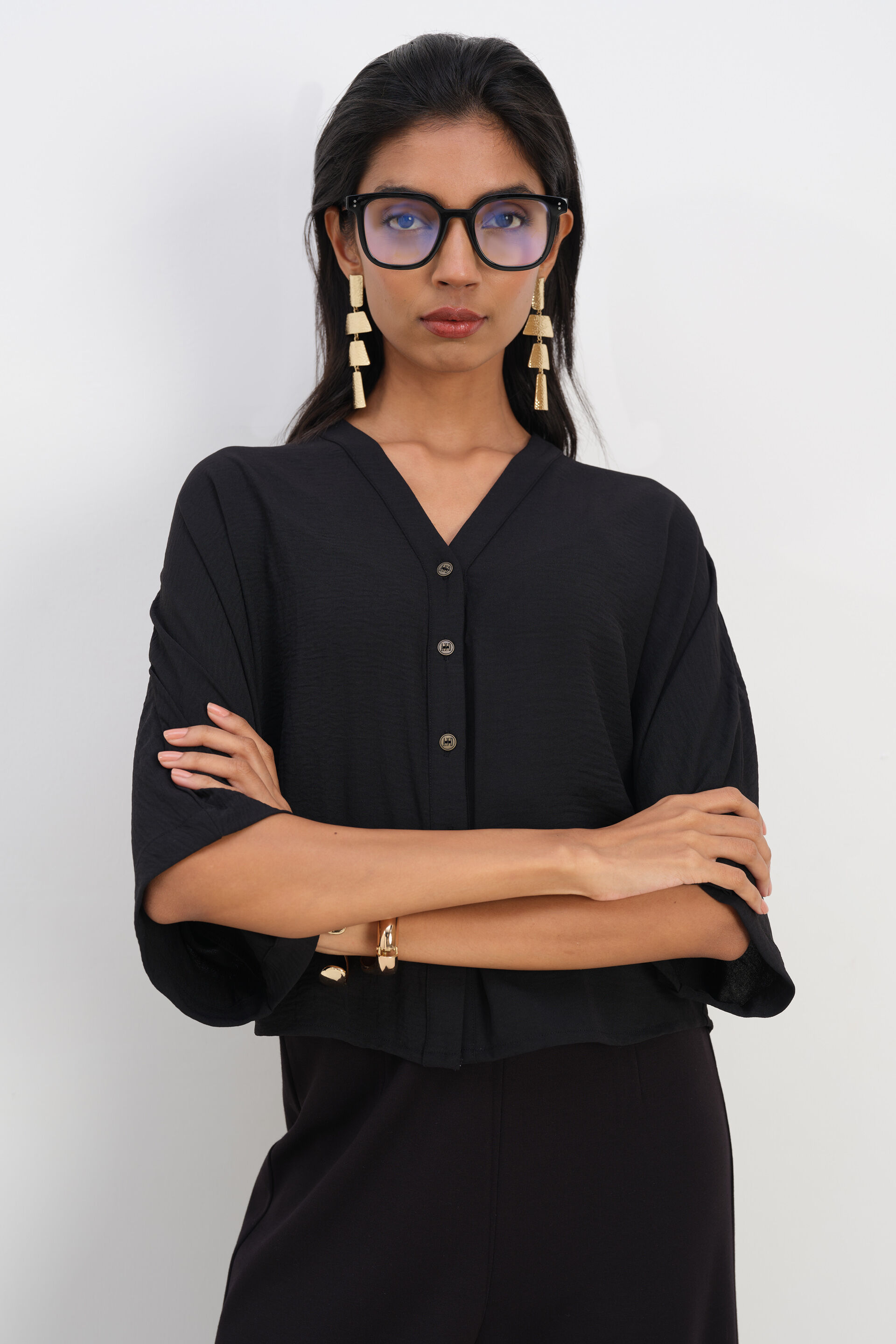 Black Vibe Top, Black, image 2